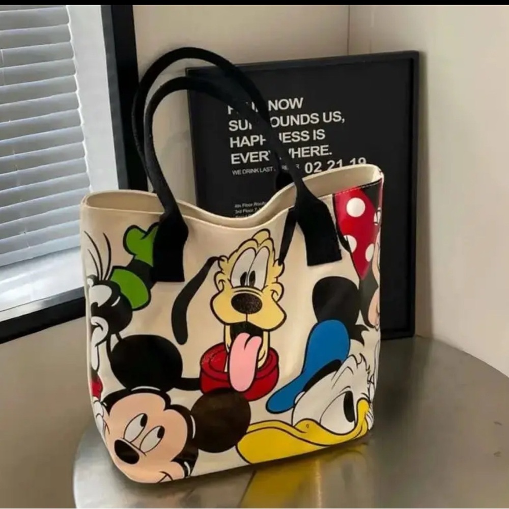 Disney Colorful Character Tote Bag